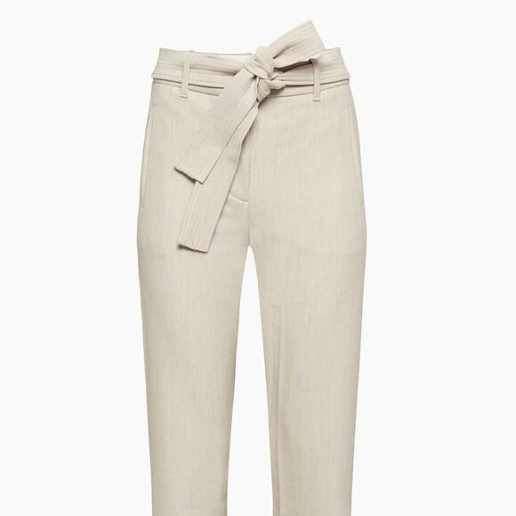 Aritzia Wilfred Tie Front Pant in Beige (Size 6) - Picture 5 of 8